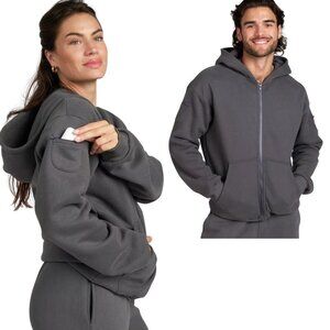 NEW, Authentic COMFRT Travel Essentials Zip Hoodie, Size Small - Steel Gray $140